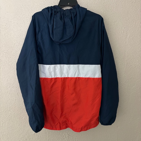 Vintage Mens Russell Athletic Windbreaker, Size Small (34-36) Blue/Orange/White - Picture 4 of 8